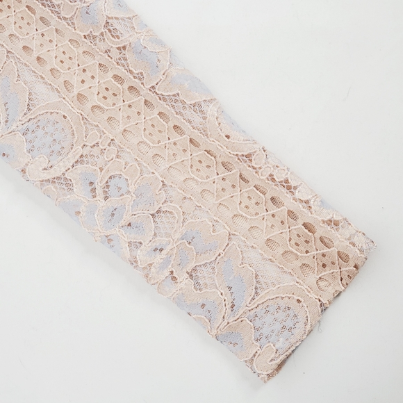 BCBGMaxAzria Pia Long Sleeve Lace Dress - Pink - Picture 10 of 16